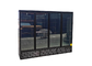Air Cooling Upright Glass Door Refrigerator R290 Built In Four Door